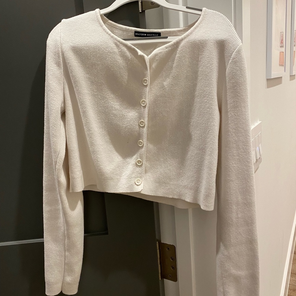 Slightly worn White Brandy Melville sweater